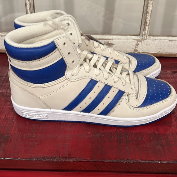 Mens Size 11 - Adidas Originals Top Ten RB Hi Cream Blue White Sneakers FZ6022 - Picture 5 of 6